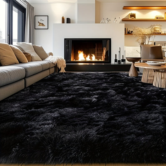 8x10 Feet Luxury Large Rug for Living Room, Fuzzy Plush Large Area Rug, Fluffy Modern Shag Non Slip Soft Furry Carpet for Bedroom Study Room Teens Dorm Home Decor Christmas Gift