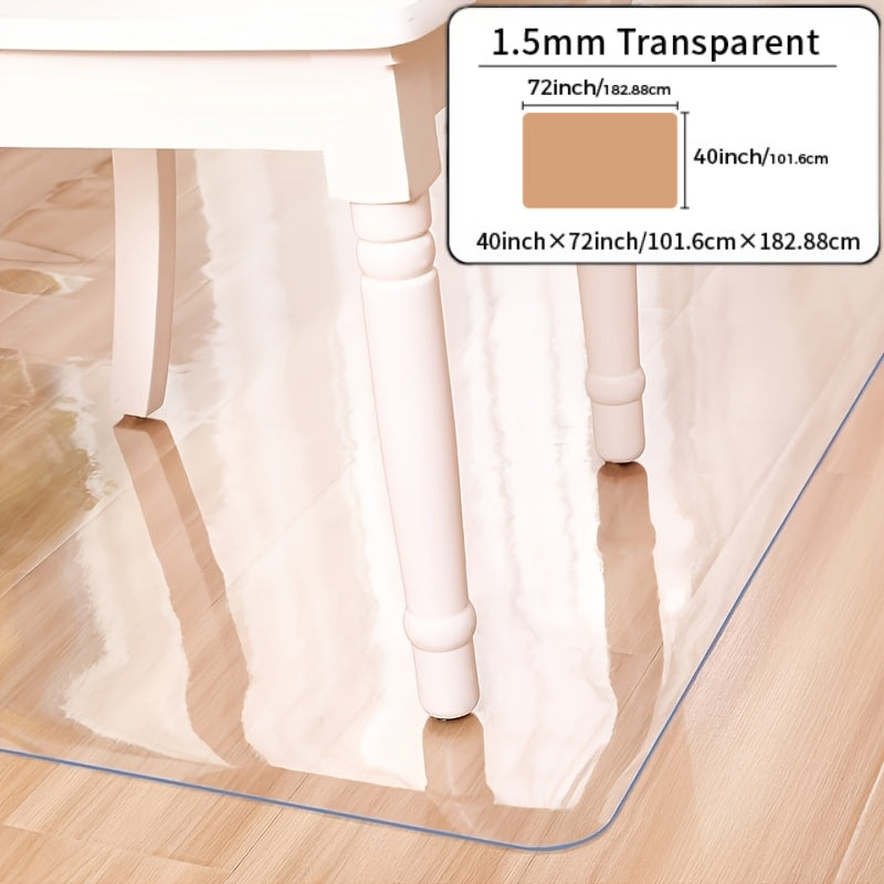 2026 Newly Upgraded Office Chair Mat | PVC Floor Protector, Non-Marking, Suitable for Wooden and Multi-Surface Hard Floors in Living Rooms, Offices, and Studies