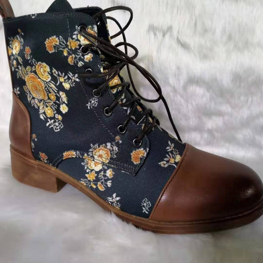 Unisex British Retro Mid-Calf Boots - Slip-On Round Toe Faux Cover with Rubber Sole, All-Season Comfort for Weddings, Parties & Casual Wear - Classic Design for Men & Women