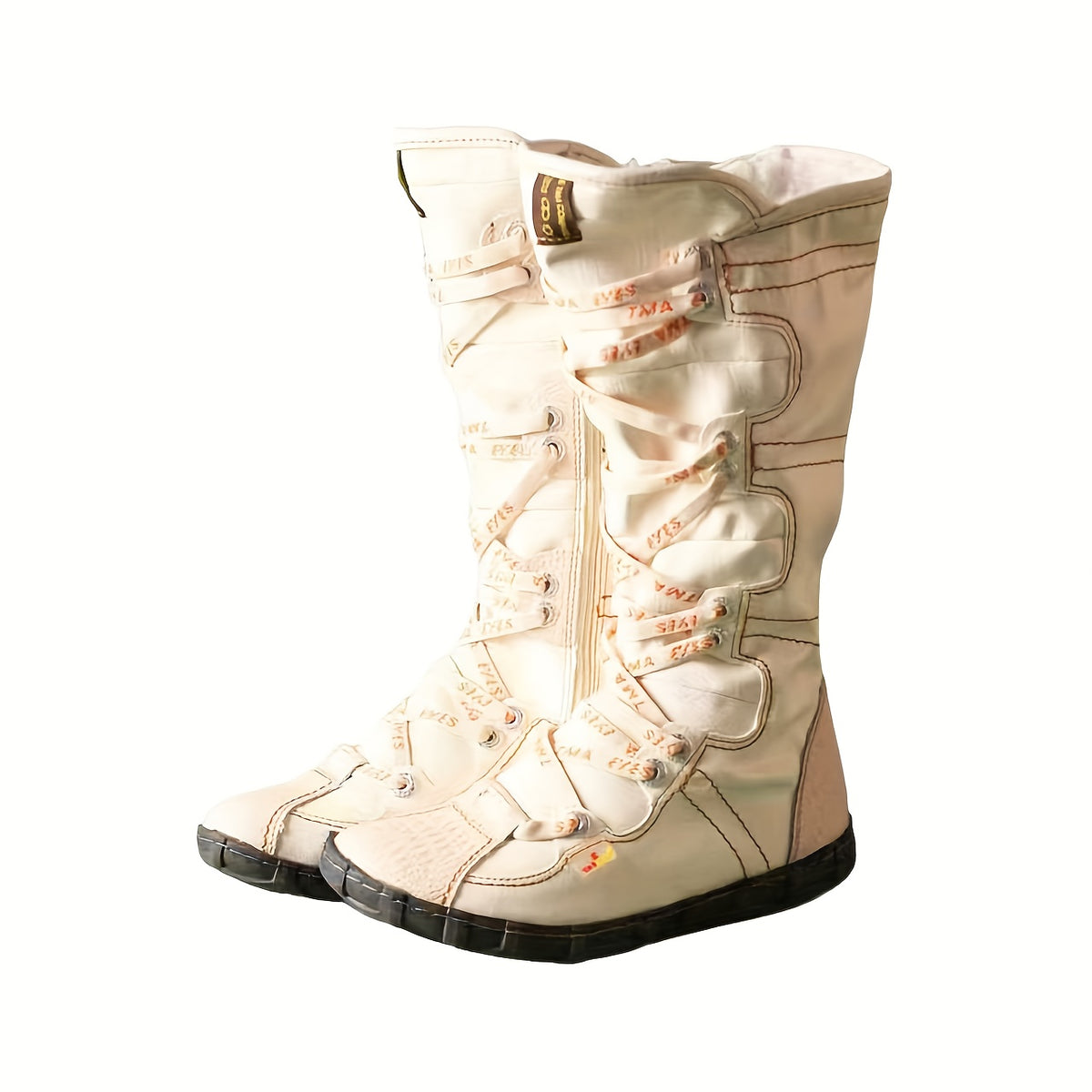 TMA EYES Winter Essential Shoe Cabinet, Non-Slip in Snow! Multiple Colors Available, Fashionable Solid Color Versatile Winter -Lined Warm Women's Calf Boots