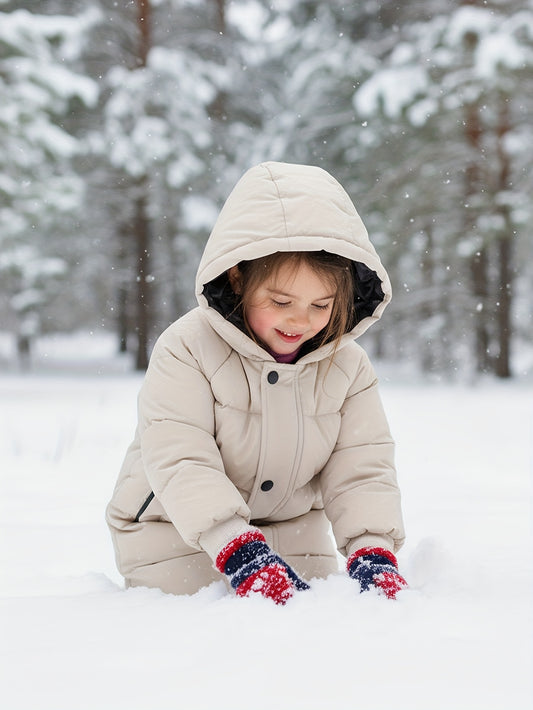 Patpat Warm Boys' Cozy Hooded Jacket Boy Clothes Ropa De Nino Winter Clothes Boys Winter Coat Hooded Long Clothes for Boys 3 to 8 Boys Jacket Coat And Closeout Perfect for Fall/Winter Zipper Closure, Pockets, Adjustable Hood