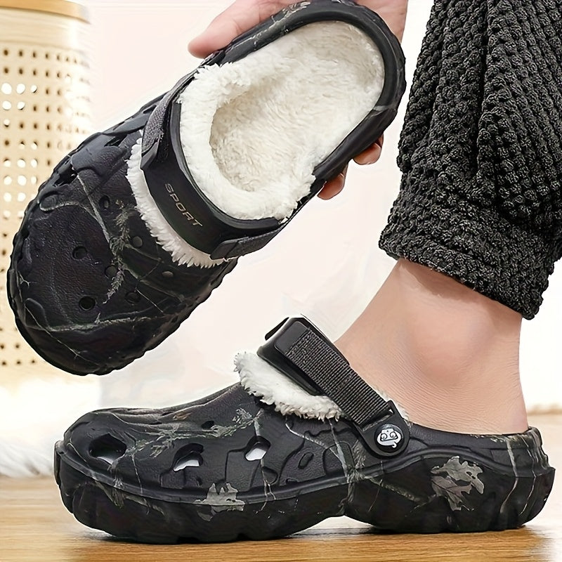 New Slippers for Men, Winter Indoor Home Warm Anti-Slip Slippers