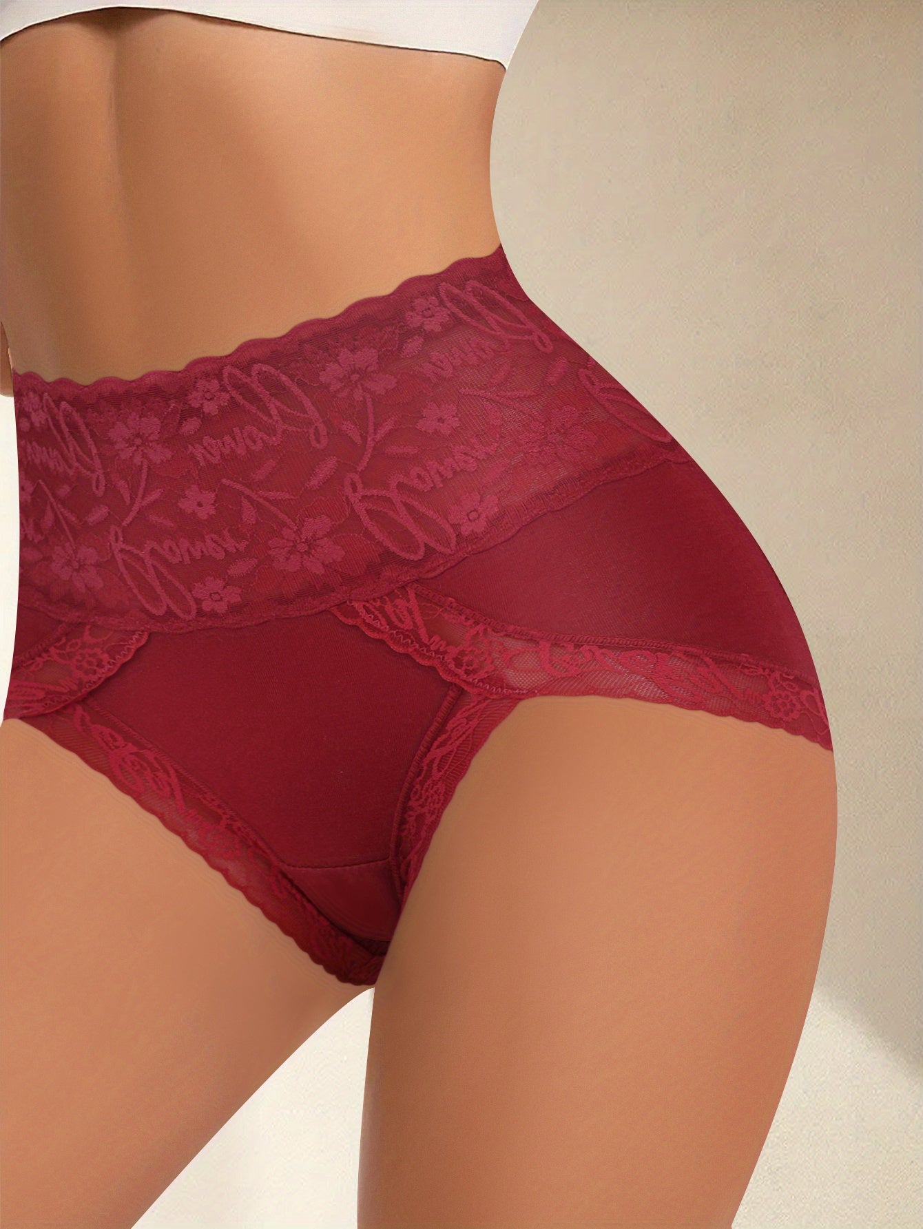 12pcs QUASTI Women'S High Waist Tummy Control Underwear - Seamless Butt Lifting & Body Shaping, Soft Breathable Comfort Fit, Mid-Rise Lace Trim, Multi-Color Options for Everyday Casual Wear, Tummy Control Underwear, Everyday