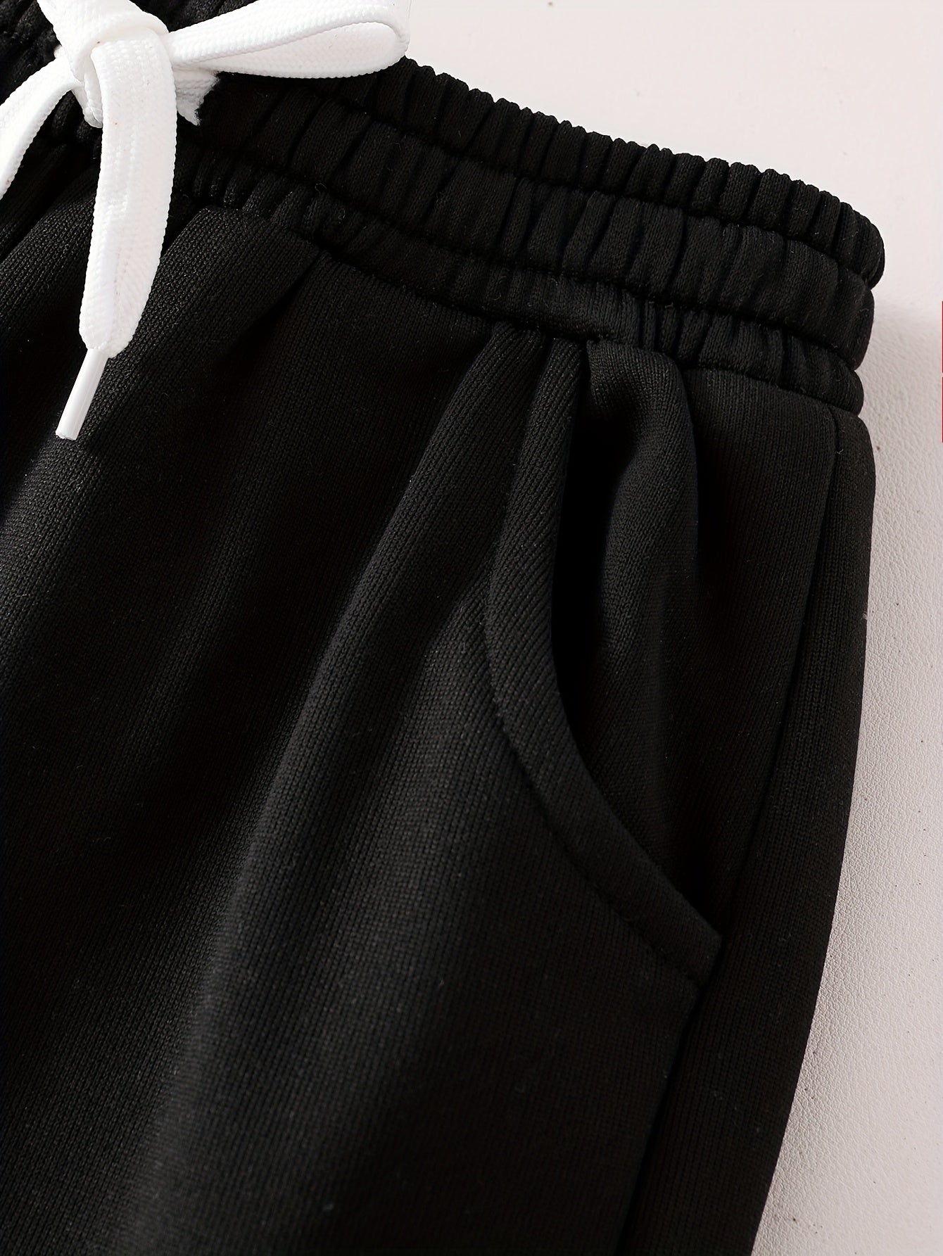 4pcs Boys' Thermal Long Pants Set - High Quality & Machine Washable 100% Polyester School Pants with Elastic Waist & Pockets, Warm Winter Trousers for 4-10 Years (Light Gray, Red, Dark Gray, Black) - Casual Athletic Wear for