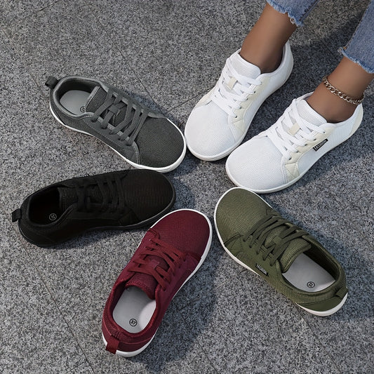 Women's Barefoot Shoes • Zero Drop Minimalist Walking - Wide Toe Box • Flexible TPR Sole & Soft Footbed • Low-Top Round Toe for - /Outdoor Wear • Comfortable for Walking, Standing, Errands • Women Shoes, Sneakers