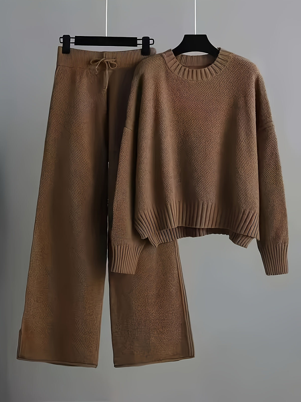 Women's Casual Sweater , Loose Pullover Two-piece Set , Autumn/Winter