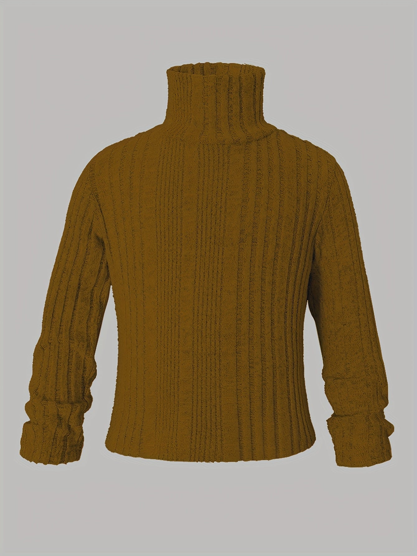 Girls' Autumn/Winter Basic Versatile High-Neck Long-Sleeve Knit Sweater Three-Piece Set, Cold Weather Outfit, Autumn Clothing Set, Highneck Knitwear, Soft Knit Fabric, Comfortable Texture, Winter Knitwear, Girls' Sweater Set