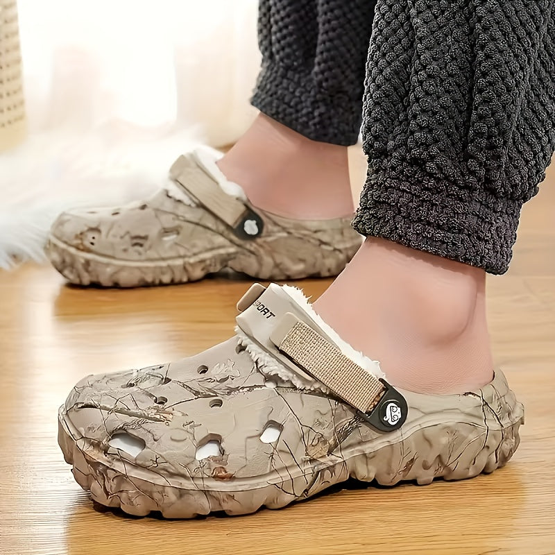 New Slippers for Men, Winter Indoor Home Warm Anti-Slip Slippers