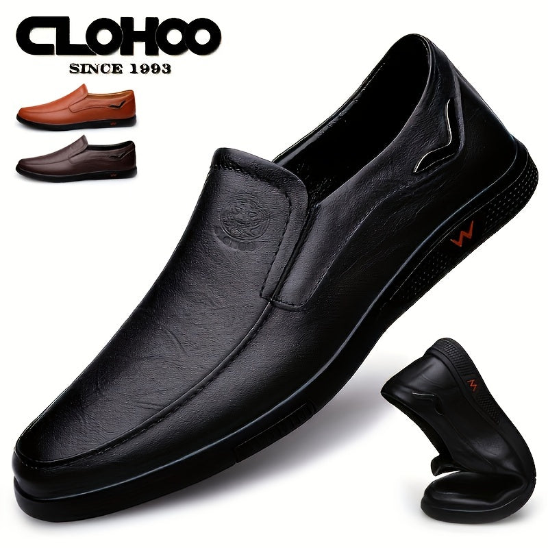 CLOHOO Men's Anti-Slip Fashion Slip-On Casual Shoes