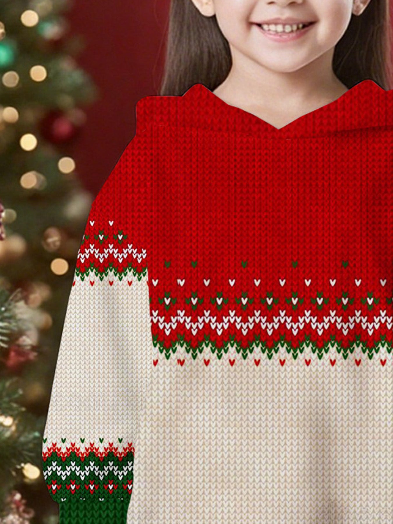 Girls' Christmas Party Dress - Red & Green Holiday Outfit with Flared Skirt, Formal & Everyday Winter Dresses for Girls, Easy-to-Wear Princess Birthday or Christmas Attire, Seasonal Celebration Wear, Festive Design, Comfortab