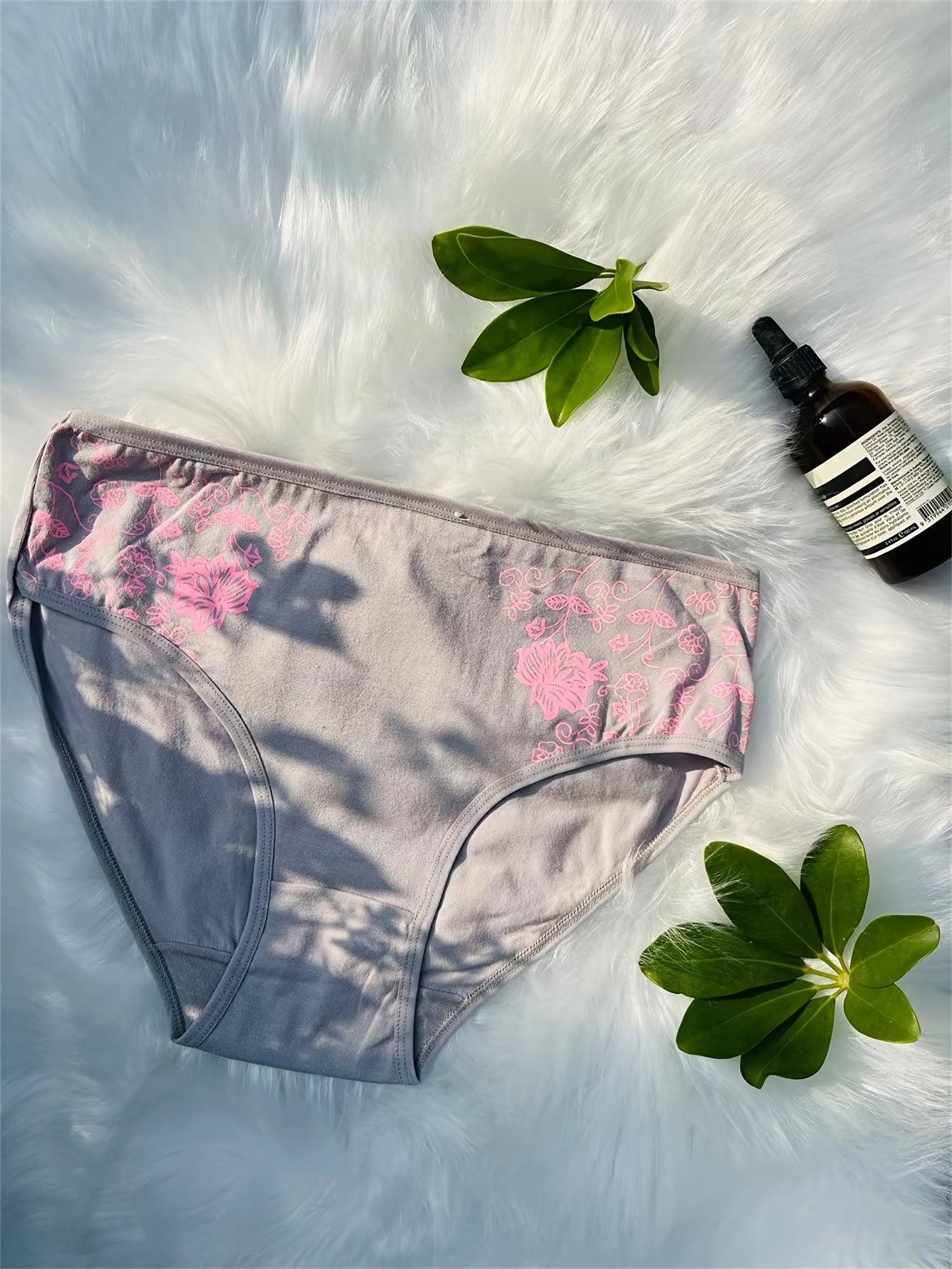 12pcs/Set Mid Waist Pure Print Panties Women Body Slimming Underwear Breathable Ladies Briefs Sexy Comfort Ladies Lingerie (6 Color Random Delivery)