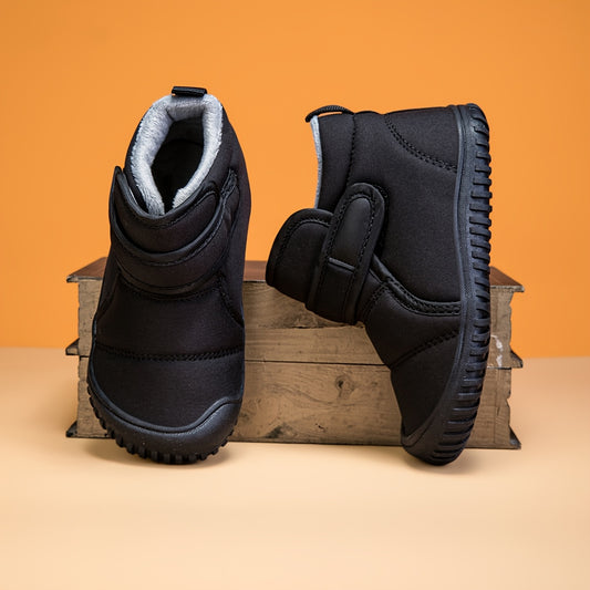 & Winter Snow Boots - Heavy-Duty Mid-Calf Height with Closure, Thick Warm Lining & Arch Support - All-Terrain Traction Tread for Outdoor Winter, Snow, Ice, and Slush - Durable MD Sole & Fabric Construction - Ideal for Hiking,