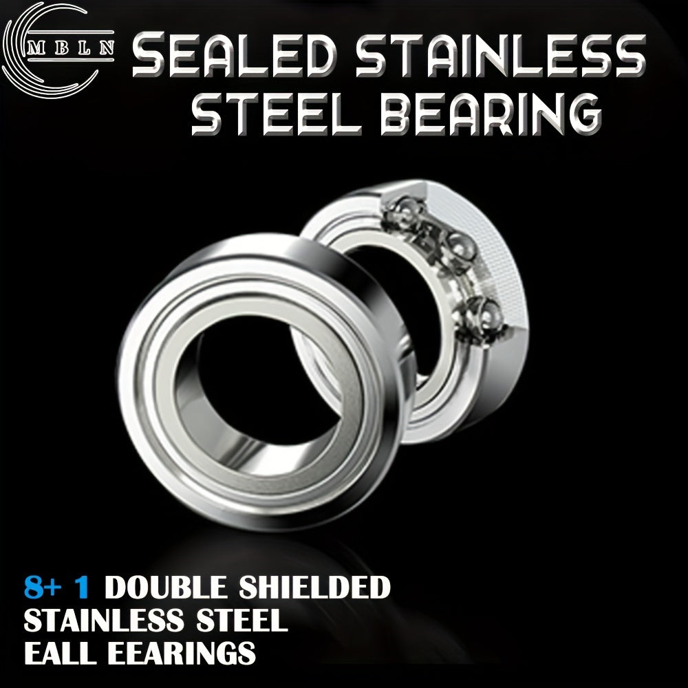 1pc Metal Spinning Reel, Deep Line Cup Design, 8+1BB Stainless Steel Bearings, Durable Brass Gears, 7.1:1 High Speed Ratio, Maximum Brake Force 35LB, with Heavy-Duty Aluminum Handle and Knob, Powerful Drag System, 8-Magnetic