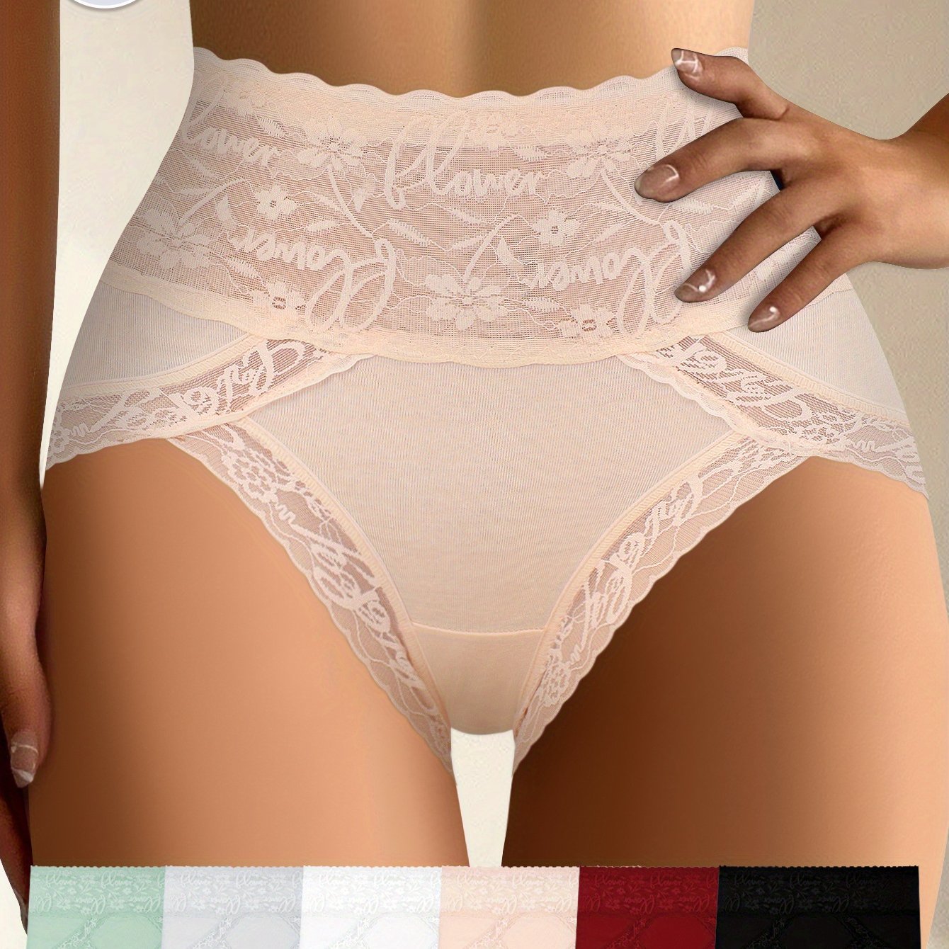 QUASTI 6pcs Women Underwear High Waist Tummy Control Panties- Seamless Butt Lifting Body Shaper, Soft Comfortable Breathable Fit, Everyday Wear Essential in Multi-color