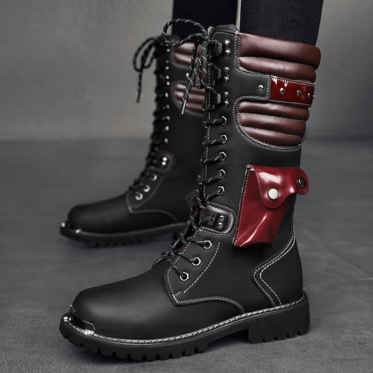 Long Boots, Motorcycle Boots, Men'S Cowboy Boots, Gothic Platform