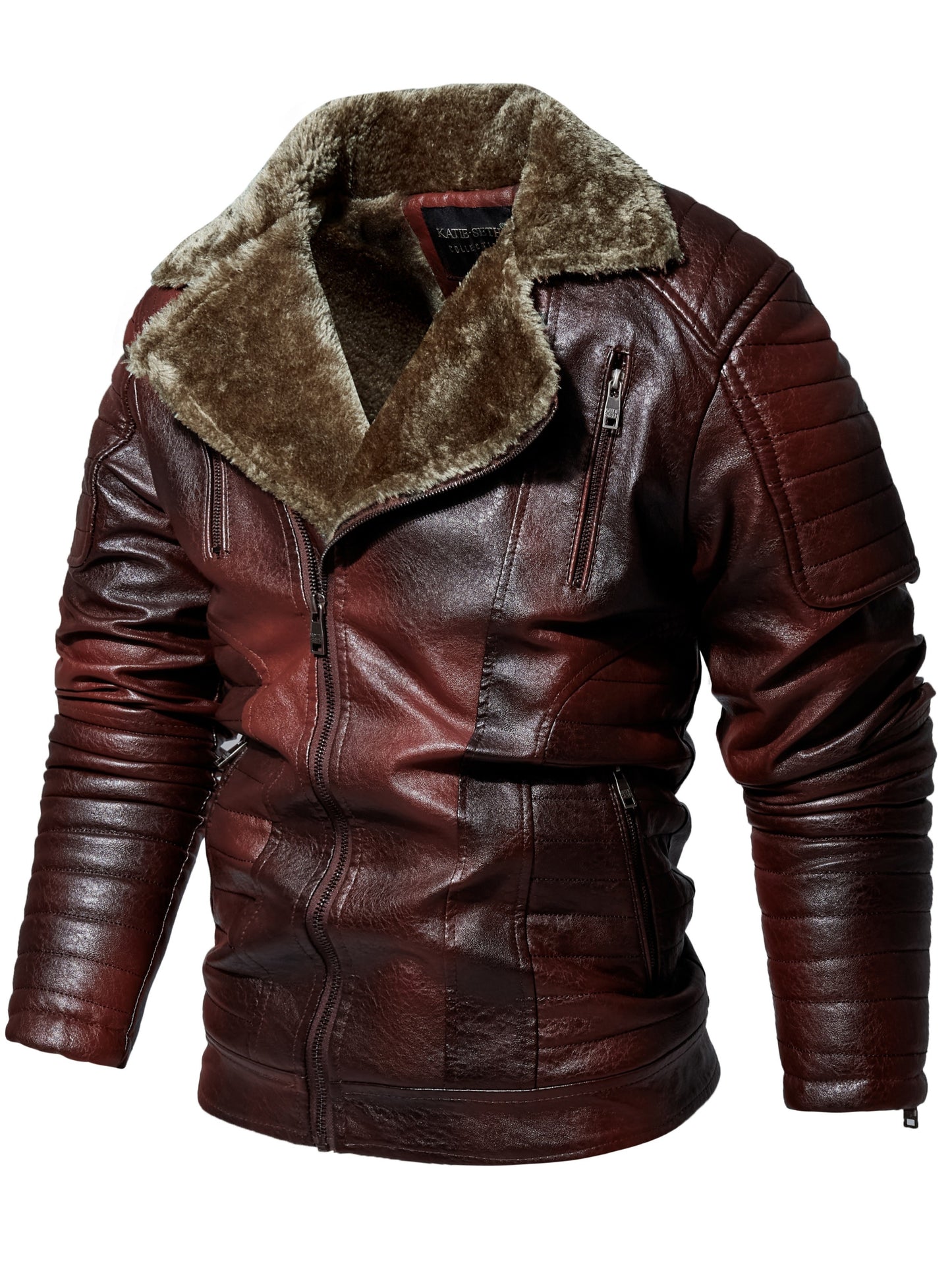 Men's Jacket, Retro Style, Men's Motorcycle Jacket, Windproof, And Warm Jacket