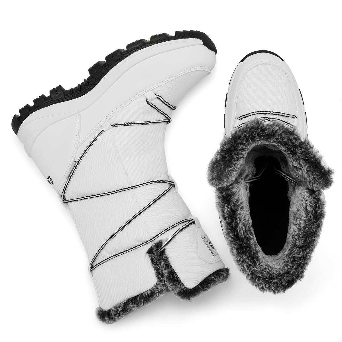 Women'S Winter Snow Boots Lightweight Warm faux fur Lined Mid-Calf Booties
