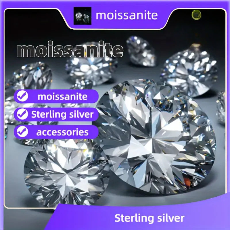 Give Exquisite Gifts European and American Fashion Luxury Ins Style S925 925 Silver Inlaid Moissanite Marquise 6*12mm Two-piece Kit Ring Ring
