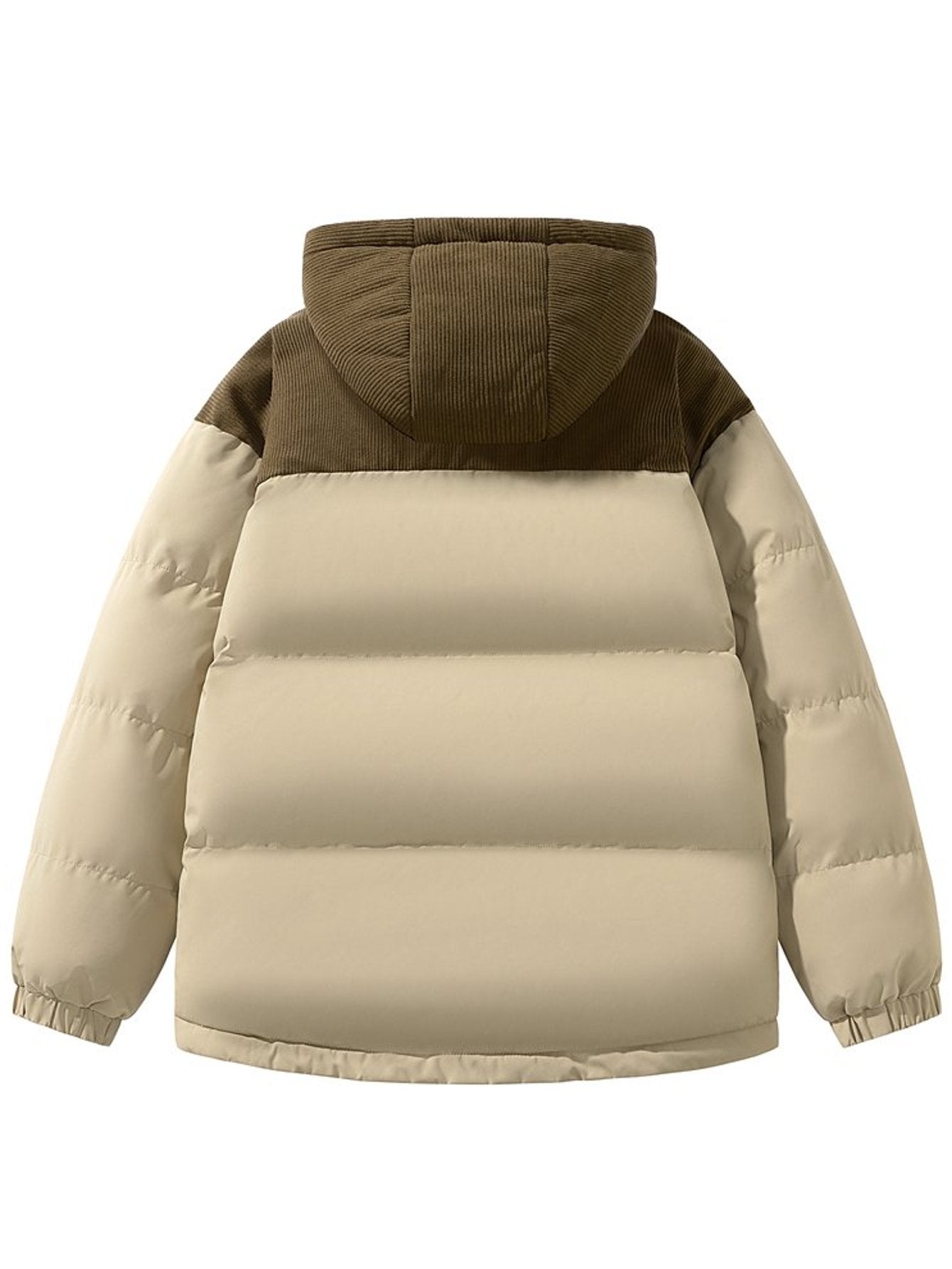 2025 New Winter Warmth-Resistant Coat | Thick Casual Fashionable Hooded Jacket with Zipper, Fiber, Regular Length, Long Sleeves