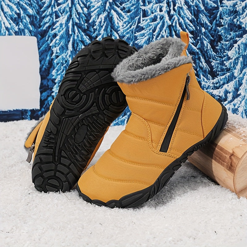 Snow Doll Snow Boots, Winter Baby Toddler Shoes for Boys and Girls, Ankle Protection Functional Shoes, Plush Children's Shoes