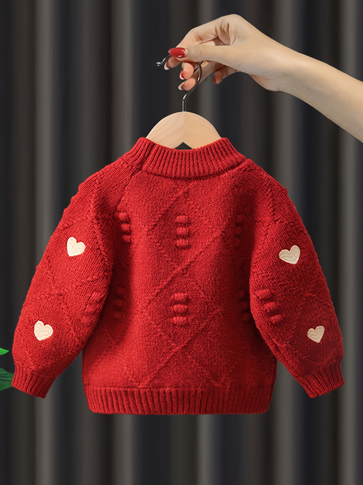 Toddler Fashion Sweater, Children's Fashion Warm Knit Coat, Suitable for Young Children And, Girls' Clothing Girls' Girl Clothing Autumn Children's Clothing Back to School.