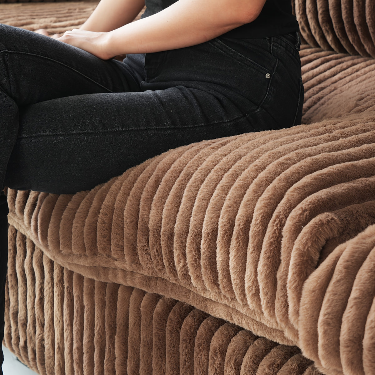 118" Modular Sectional Sofa - Modern Plush Cloud Design with Removable Cushion Covers, Convertible 2-Corner & Center Couch, Ergonomic Pillow Back & Hardwood Frame for Living Room, Apartment, Sectional Sofa for Living Room, Fl