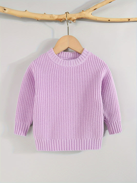 Keep Your Baby Warm And Stylish This Winter with A Knit Sweater Pullover Top!
