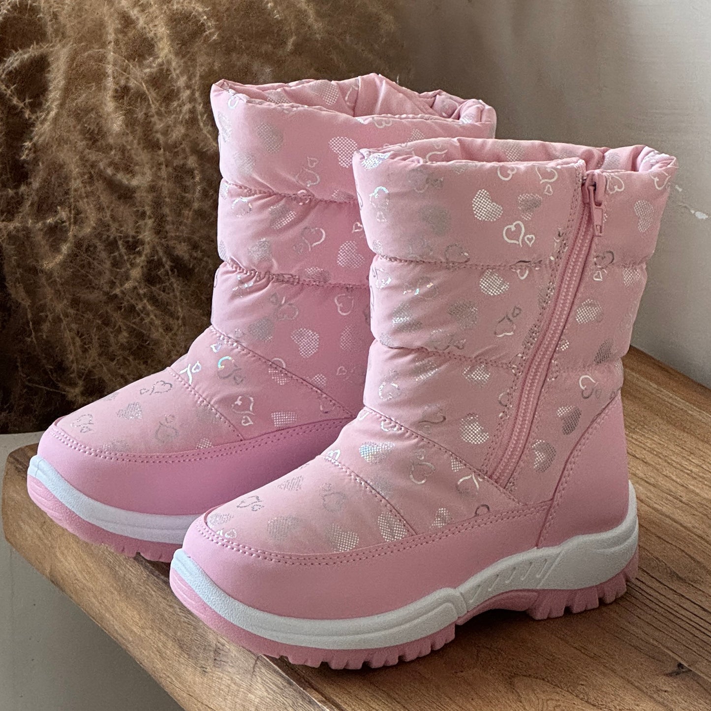 Girls' & Boys' Winter Snow Boots - Thermal Insulated High-Top Snow Boots with Slip-On Closure, Non-Slip EVA Sole, Warm Winter Boots for Snow, Ice, Thick, Outdoor - Easy Slip-on Design For Cold Weather, Winter Boots, Ice Walki