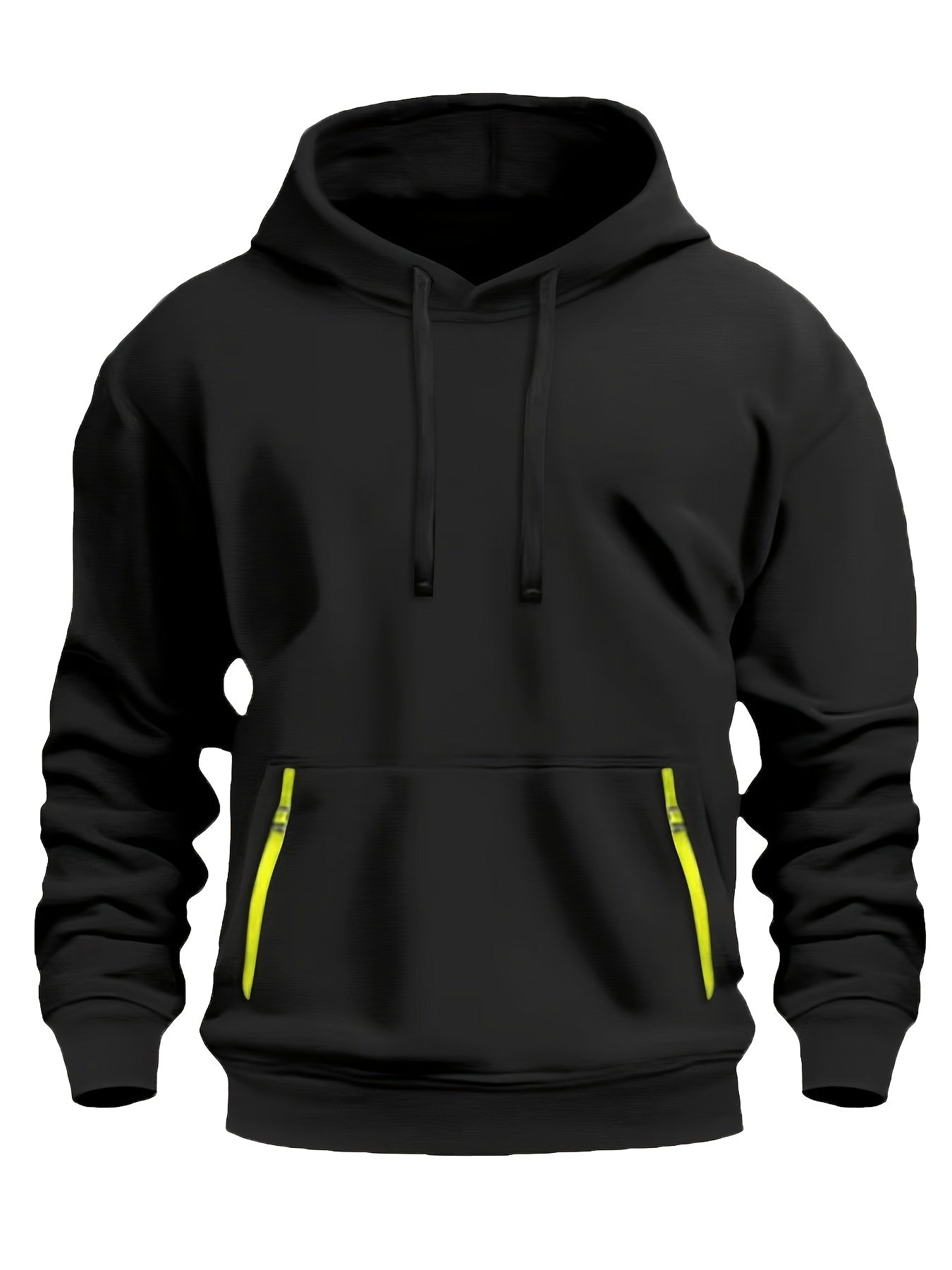 220g Brushed Fabric 3pcs Set, Men's Casual Sporty Fashion Hoodie with Drawstring, New Spring/Autumn/Winter, Basic Style, -Lined for Daily Commuting