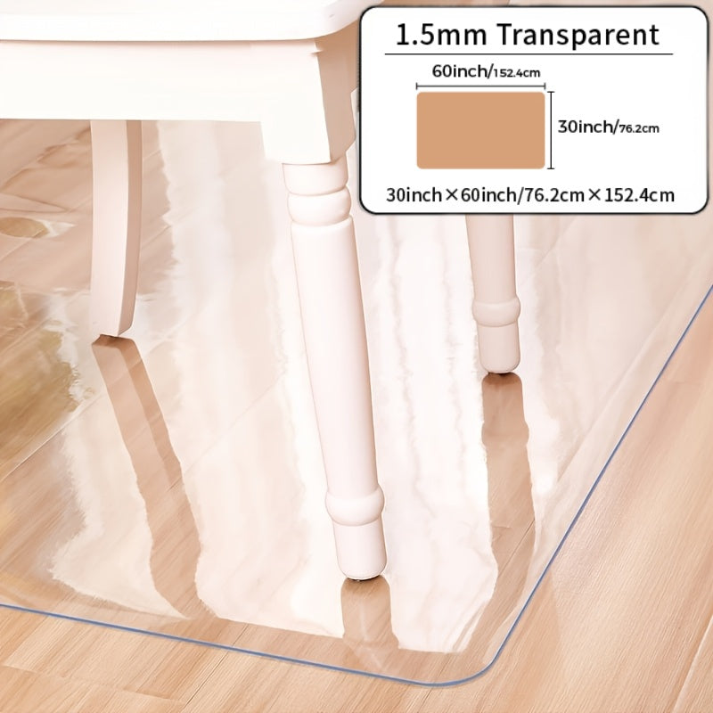 2026 Newly Upgraded Office Chair Mat | PVC Floor Protector, Non-Marking, Suitable for Wooden and Multi-Surface Hard Floors in Living Rooms, Offices, and Studies