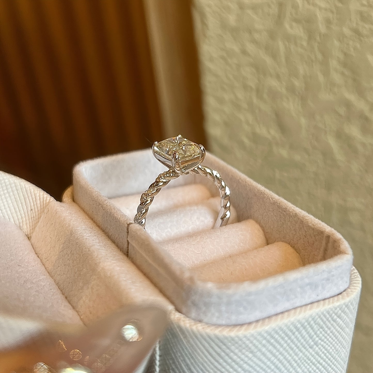 1pc Blue Moissanite Engagement Ring For Men And Women, S925 Sterling Silver Band Design Fashion Jewelry, Suitable For Daily Wear Party Vacation Wedding Anniversary Attendance Banquet