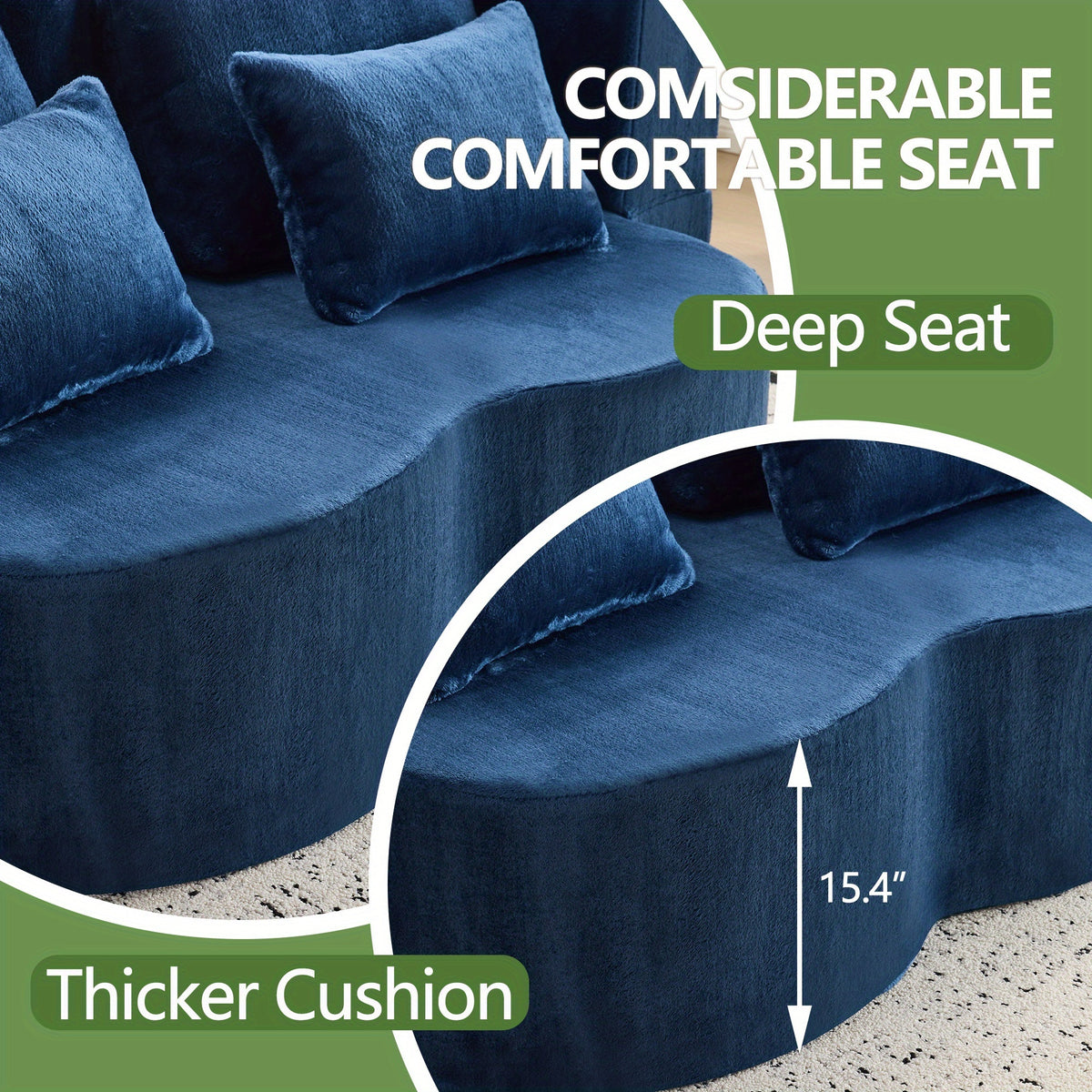 Queen Size Foldable Sofa Bed, Chenille Futon Sofa Couch, High-Density Foam Convertible Sleeper Sofa, Foldable Floor Couch Bed for Living Room, Guest Room, Bedroom