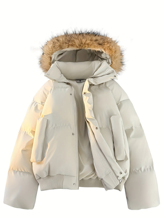 New winter coat for men with detachable fur collar and hooded padded jacket; thickened and warm outerwear., Outdoor Jacket, Winter Outerwear, Casual Winter Wear, Hand Washable, Long Sleeve Coat, Men's Winter Jacket, Outdoor E