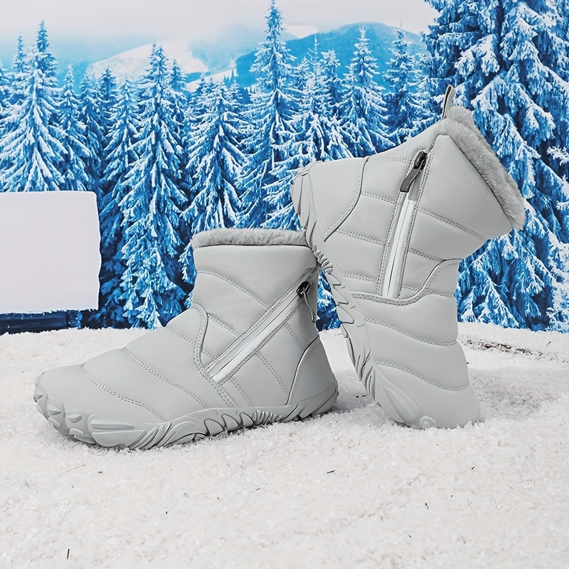 Snow Doll Snow Boots, Winter Baby Toddler Shoes for Boys and Girls, Ankle Protection Functional Shoes, Plush Children's Shoes