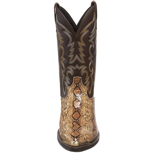 Aofu Shoes 6081 High Heel Western Cowboy Boots for Men & Women - European & American Style, Metal Toe Decoration, Zipper Closure, Pointed Toe, EVA, Cowboy Boots For Men, Western Style Boots