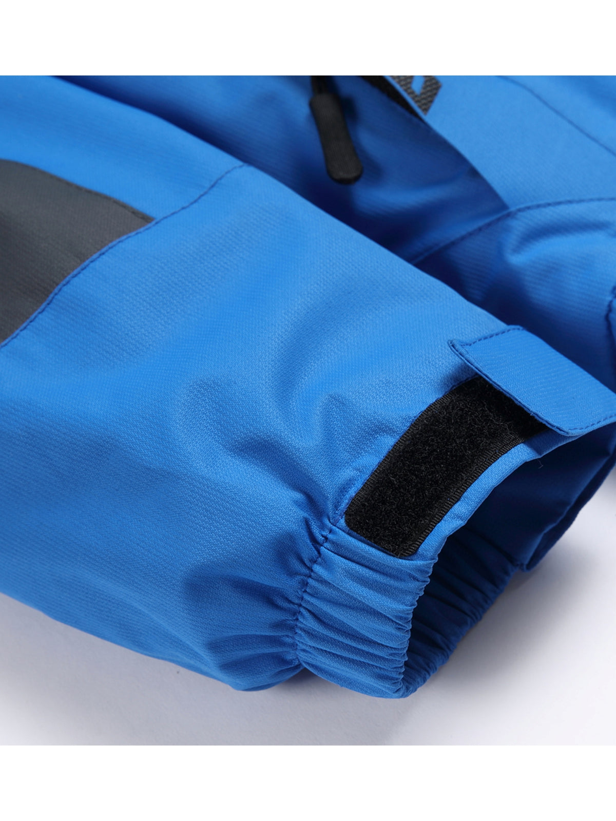 Boys' High Quality Windproof Ski & Snowboard Jacket with Hood - Thermal Insulated Winter Coat, Full-Zip Closure, Adjustable & Removable Hood, Elastic Cuffs, Shell & Filling, Blue/Black for Skiing, Snowboarding, Outdoor Winter