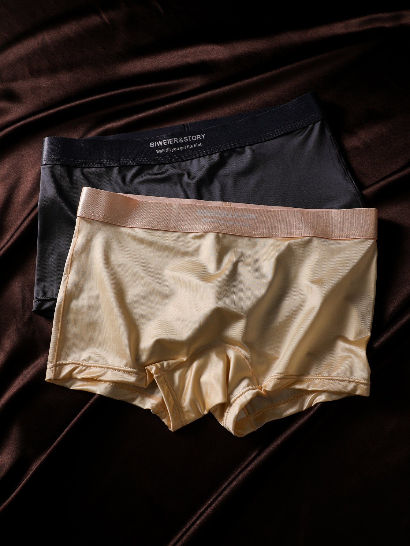 8pcs BIWEIER Women'S Satin Briefs, High-End And Light Luxury, Soft And Comfortable, Fashionable Underwear, Suitable for Women'S Casual Sports