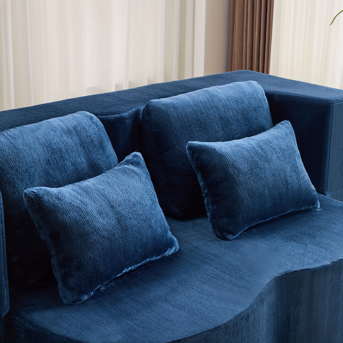 Queen Size Foldable Sofa Bed, Chenille Futon Sofa Couch, High-Density Foam Convertible Sleeper Sofa, Foldable Floor Couch Bed for Living Room, Guest Room, Bedroom
