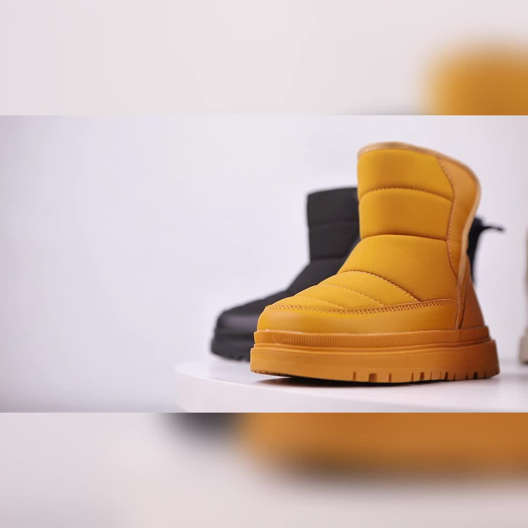 Kids High-Top Winter Snow Boots with Zipper Closure & TPR Sole - Heavy-Duty High Quality Cold Weather Boots with Cushioned Insole, Round Toe & Arch for Boys & Girls (Toddlers to Youth) - Ideal for School, Playground, Travel,