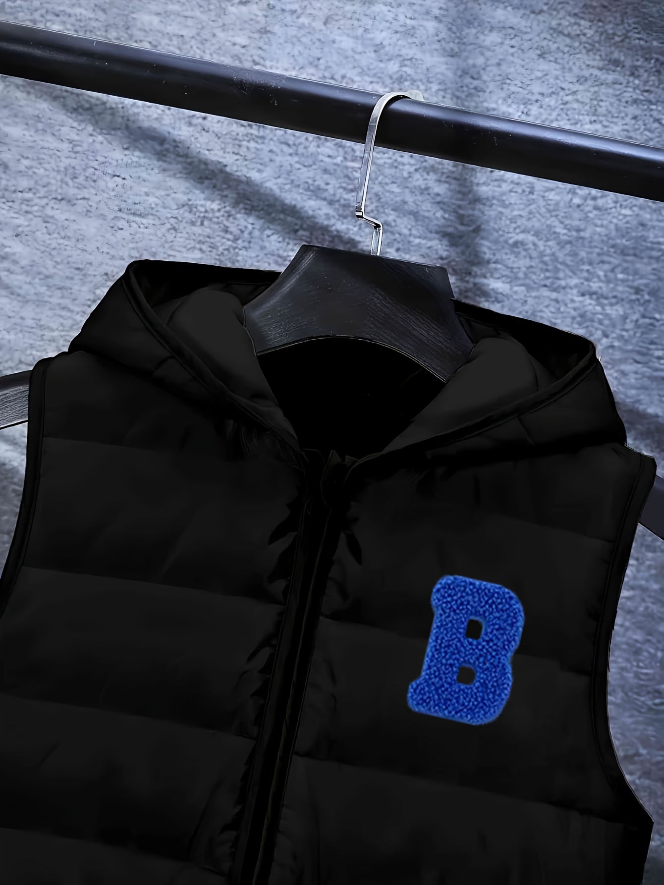 Boys' Autumn and Winter Black Set - 8-12Y Warm 3pcs Outfit (Fleece Vest + Sweatshirt + Pants), Casual Style, for Outdoor