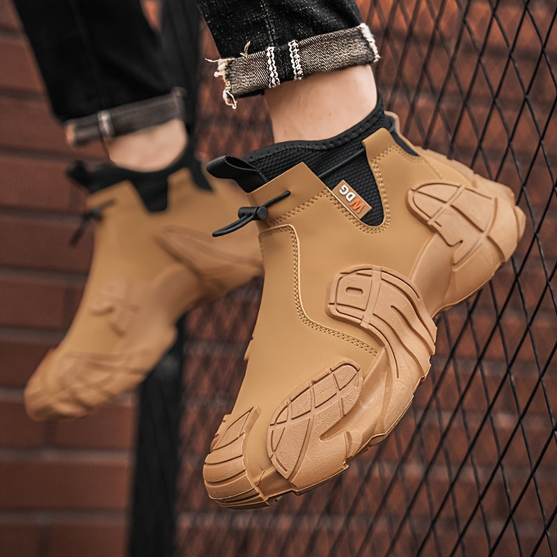 Men's Outdoor Casual Sneakers, Thick-Soled and Durable, Stylish, Suitable for Various Occasions