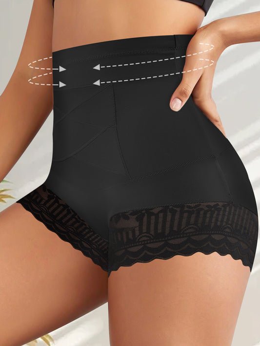 4pcs Women's High-Waisted Seamless Briefs- Tummy Control& Butt Lifting, Soft& Breathable, Invisible Comfort, Elegant Design, Casual Attire, Plus Size Shapewear, Plus Size Briefs Soft No Seam Underwear for Women Xxxl, Panty Pl