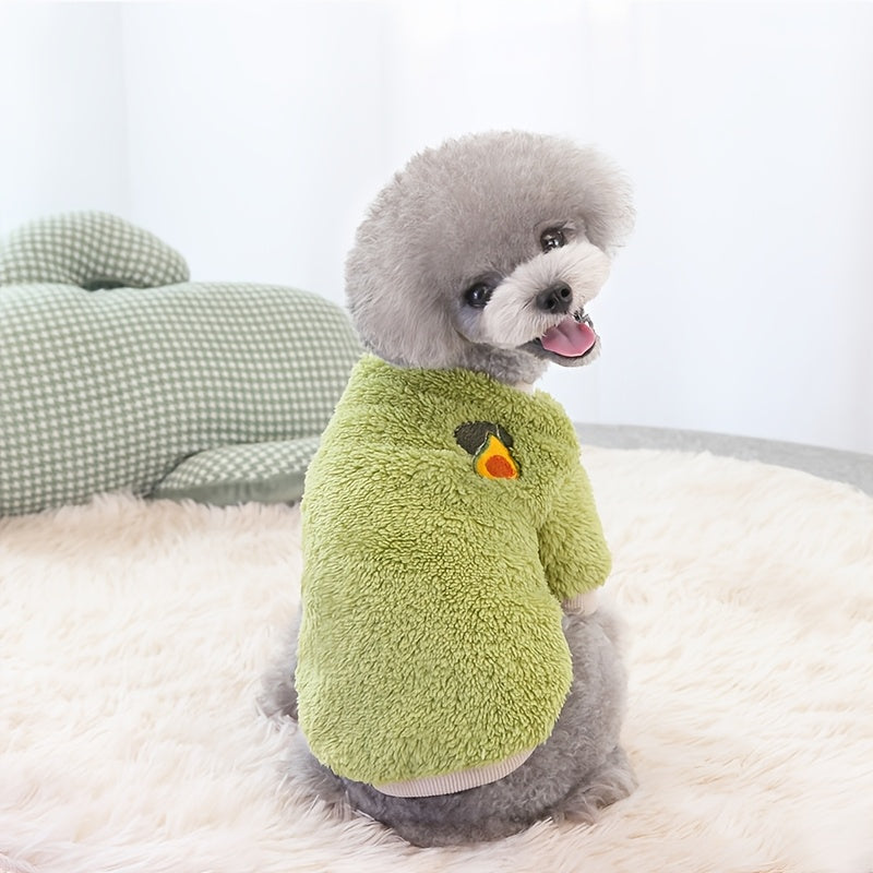 4pcs Set Of New Autumn And Winter Pet Clothing, Small And Medium-sized Dog Clothing, Pomeranian Warm Fleece Jacket, Two-legged Jacket, Dog Jacket, Dog Coats for Small Dogs, Dog Coat, Cold Weather Dog Apparel, Seasonal Dog Wea