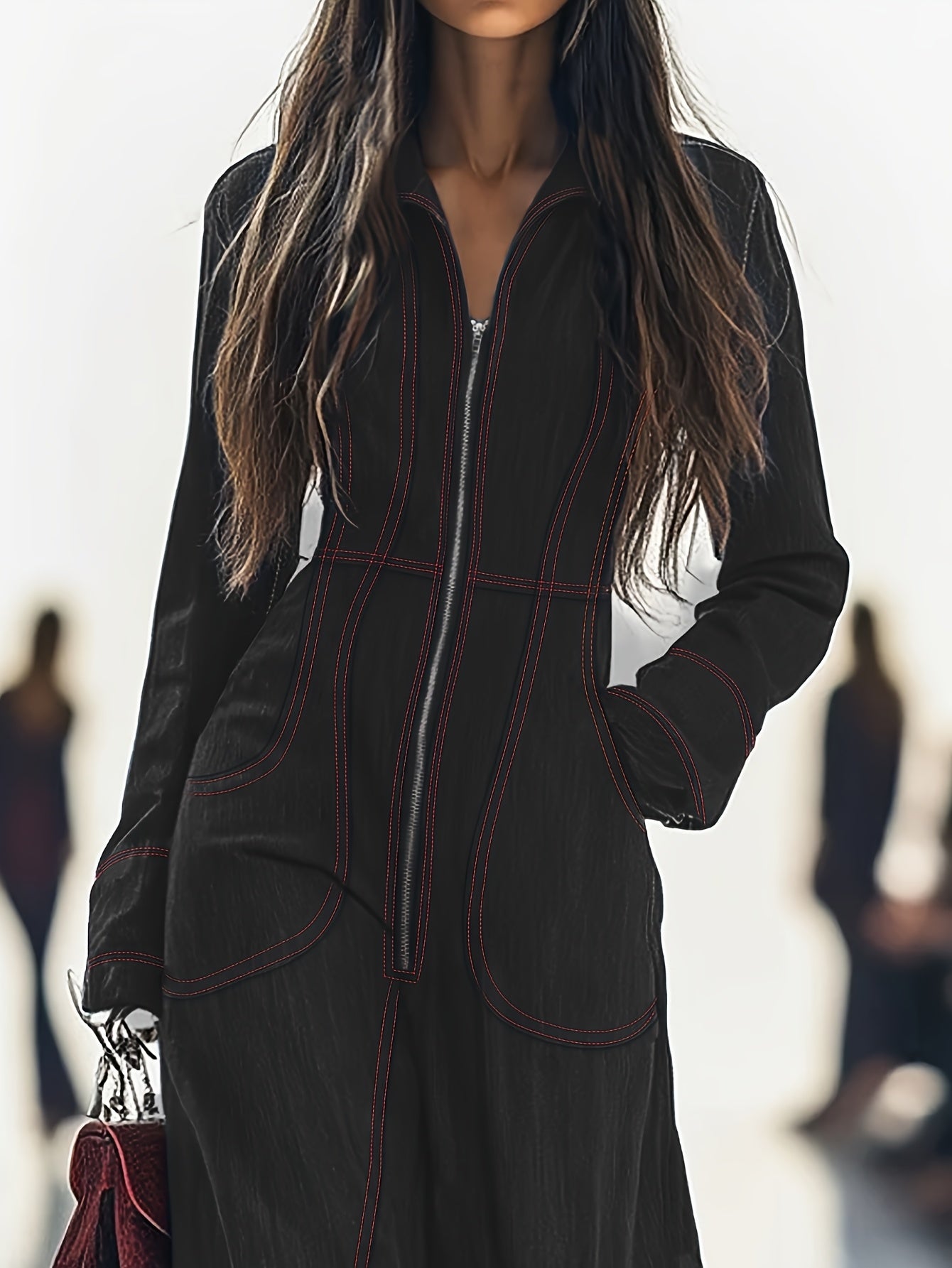 [Printed Design Jumpsuit] Vintage Casual Wide-Leg Jumpsuit | Printed Design – Not Textured Loose