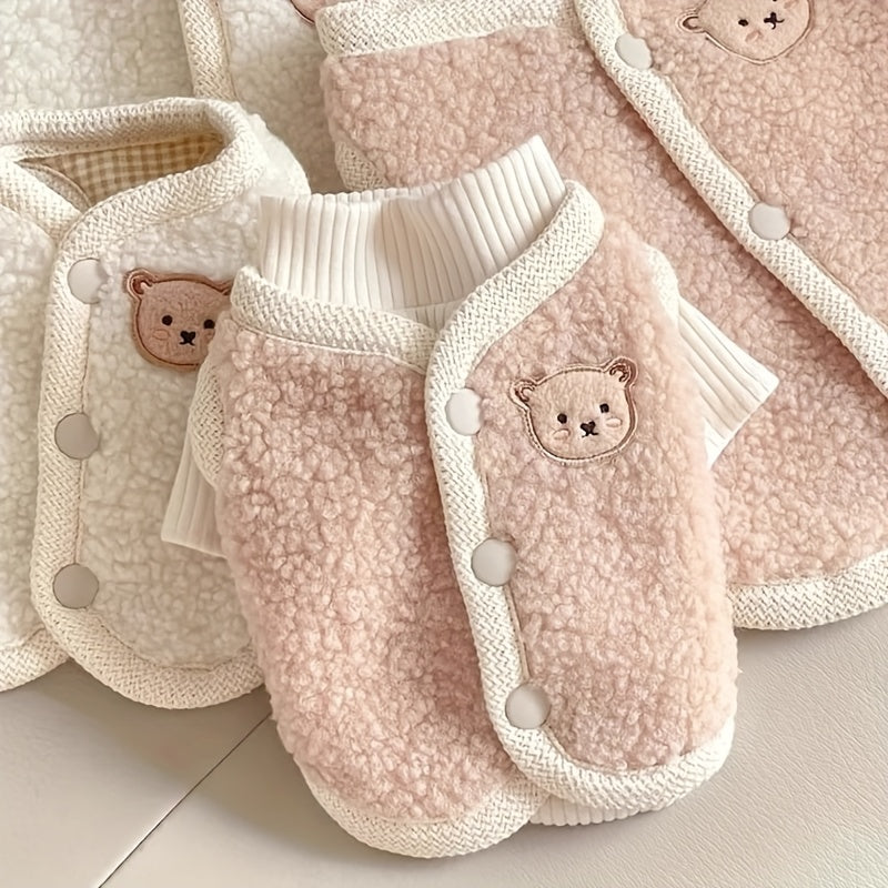 Dog Suit Two Sets Of Cute Wind Dog Clothes Four Seasons Available Winter Thickened Warm Waterproof Windproof Pet Clothes Suitable for Small And Medium-sized Dogs Universal Adjustable Vest