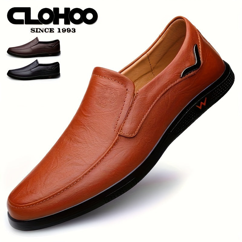 CLOHOO Men's Anti-Slip Fashion Slip-On Casual Shoes