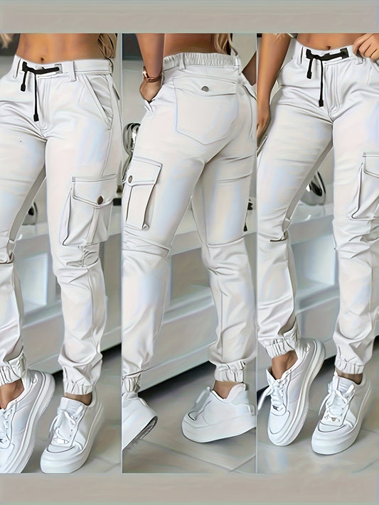New Casual Fashion Women's Multi-pocket Cargo Pants