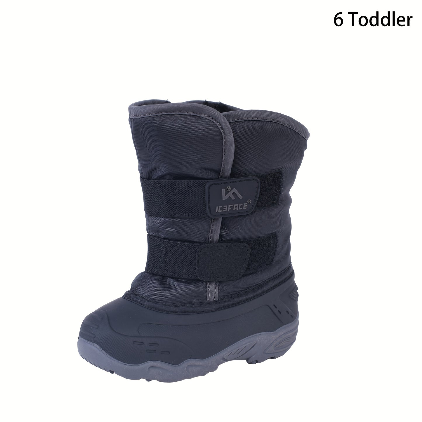 ' Warm Winter Snow Boots with High Quality TPR Anti-Slip Sole, Soft Fabric Upper & EVA Cushioned Insole - Low-Top Ankle Support, Round Toe & Easy Hook-and-Loop Closure for Indoor/Outdoor Play, Hiking, School - All-Terrain Dur