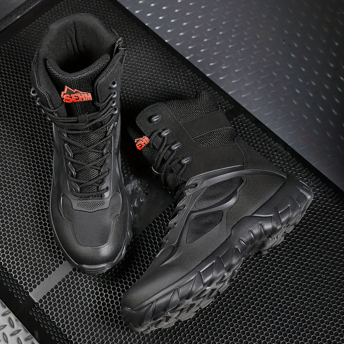 [Breathable Hiking Boots] Men's Outdoor High-Top Breathable Hiking Boots, Lightweight Trekking Shoes, Hiking Boots